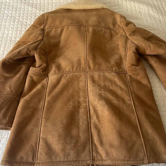 Vintage Shearling Coat | lambskin | suede | sz 44 - Picture 8 of 11